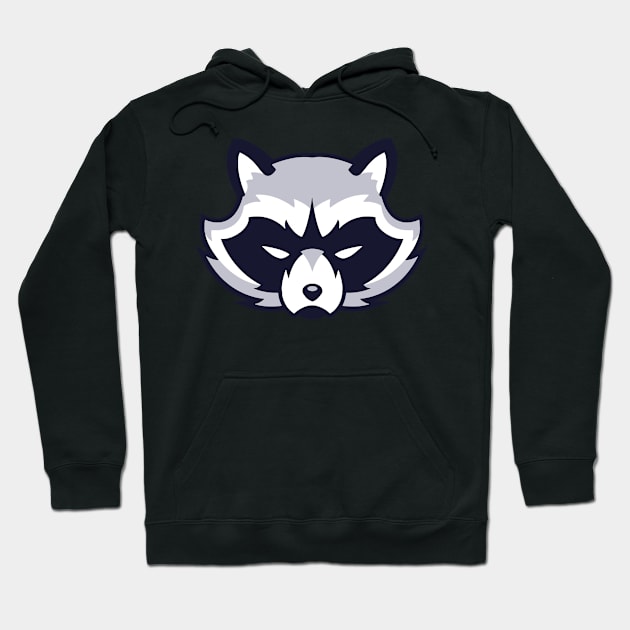 Funny Angry Raccoon Hoodie by Nirvanibex